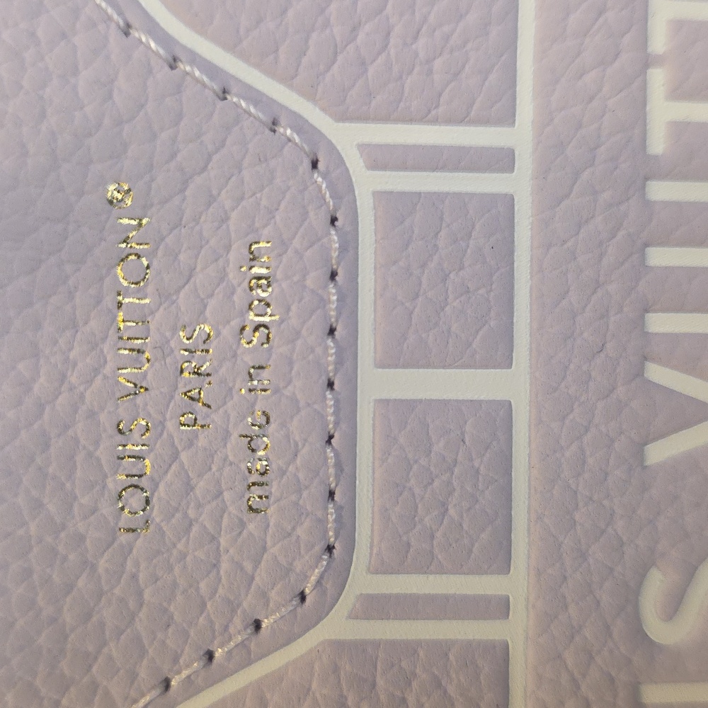 BNEW UNUSED Louis Vuitton NEVERFULL BANDOULIERE INSIDE OUT BB MISTY LILAC POUCH - Picture 4 of 9